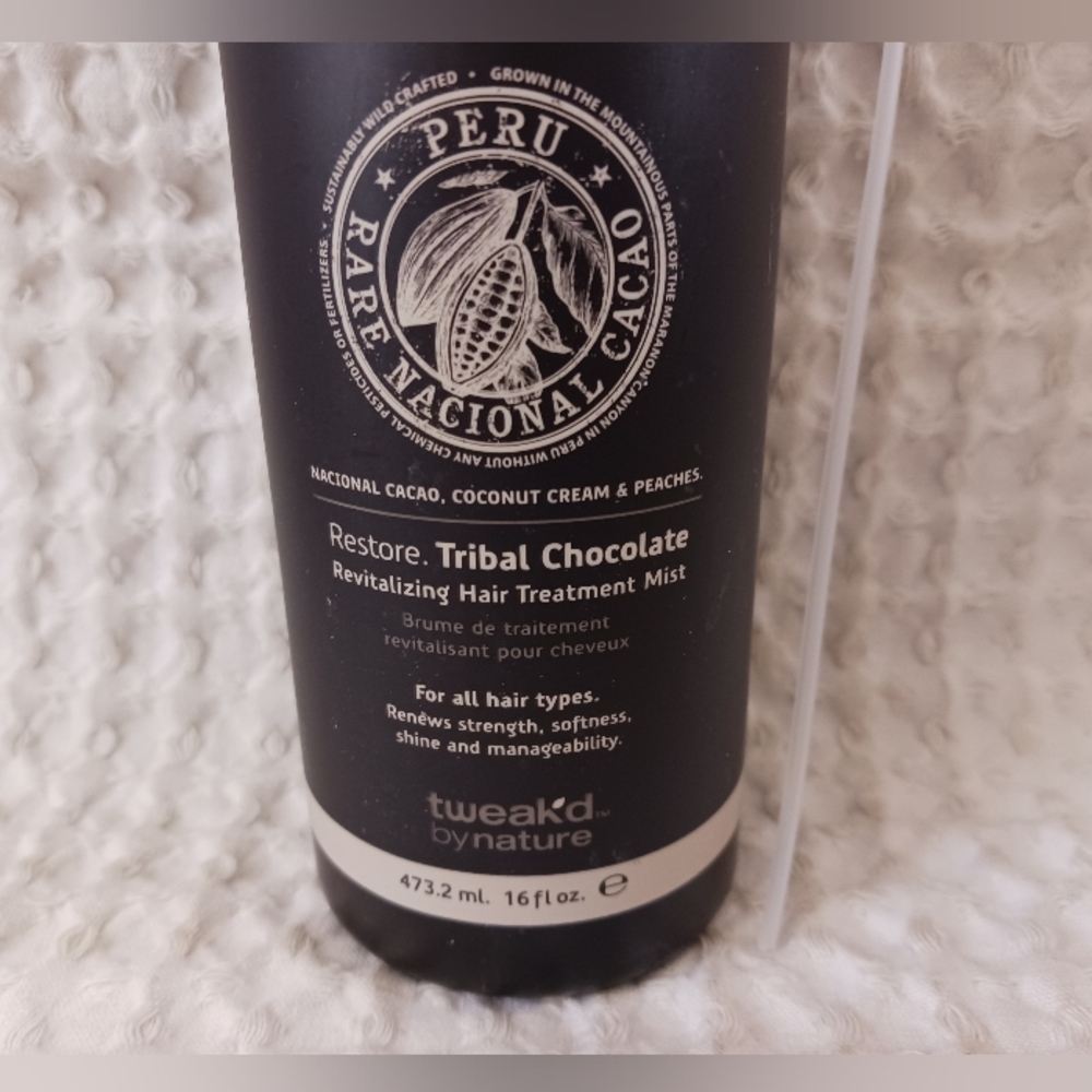 Tweak'd By Nature Tribal Chocolate Revitalizing Hair Treatment Mist 16 oz + Pump - Picture 9 of 11